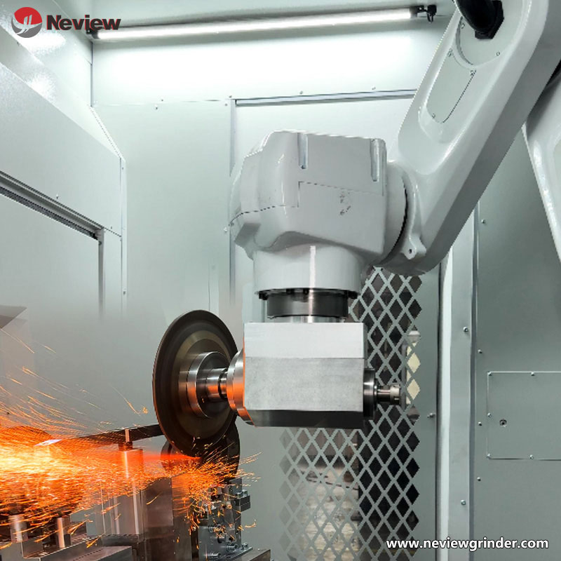 DR-1200RB vertical heavy robotic fettling machine